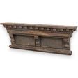 rustic distressed black metal mantle by ragon house
