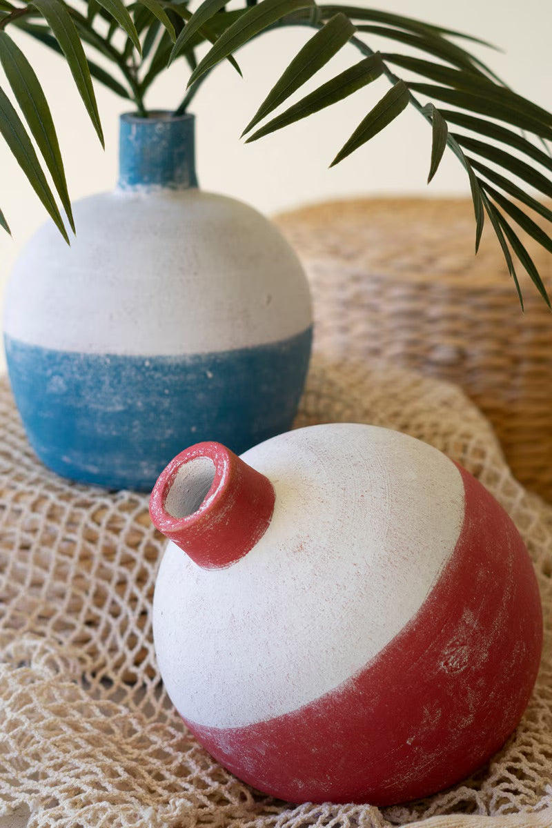Clay Fishing Bobber Bud Vase