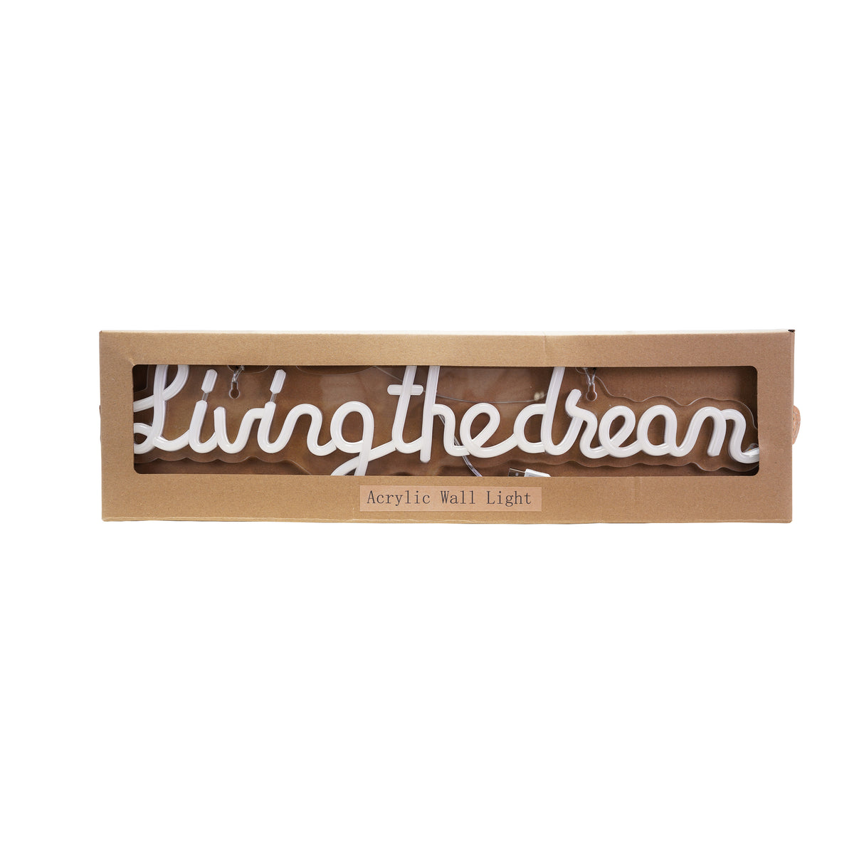 Living the Dream Acrylic LED Wall Sign