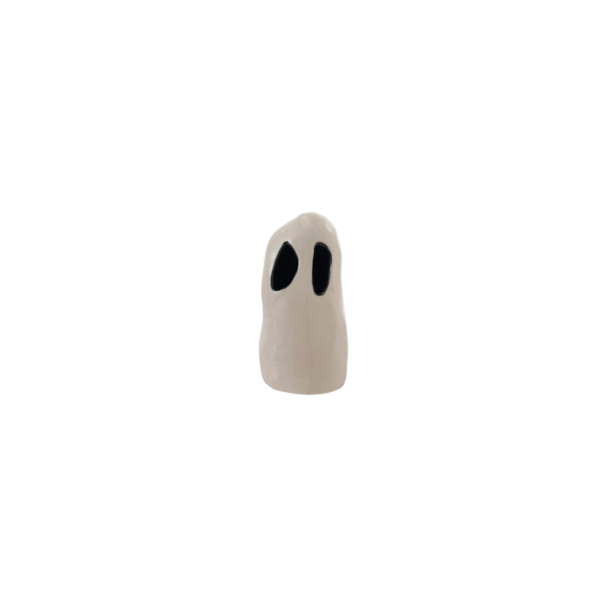 Ceramic Ghost with Cutout Eyes