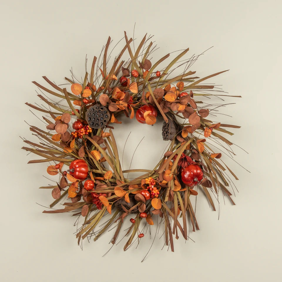 Mixed Harvest Fall Wreath