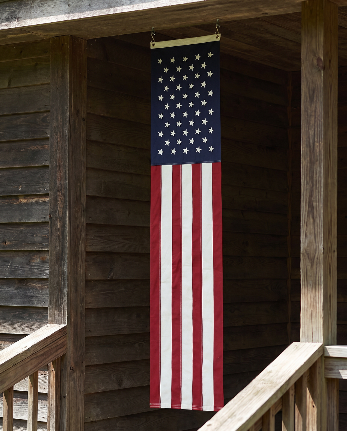American Flag Hanging Banner with Grommets