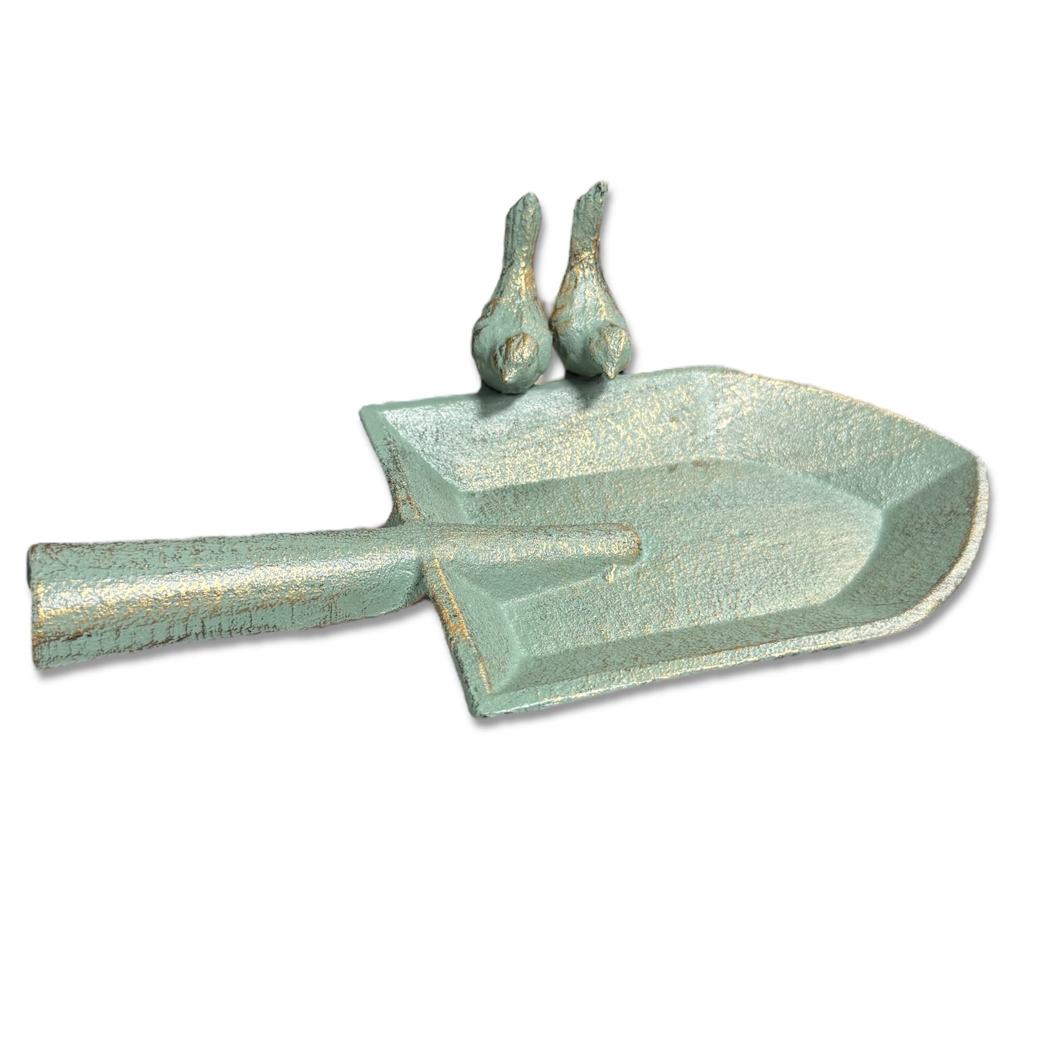 Cast Iron Patina Garden Shovel Decorative Tray