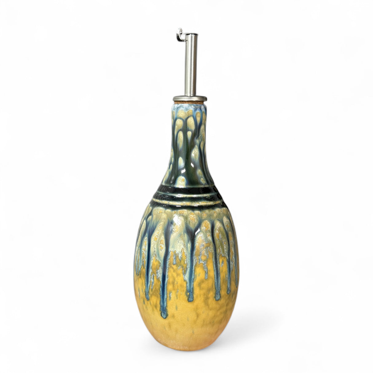 Reactive Glaze Stoneware Oil Cruet | 3 Styles