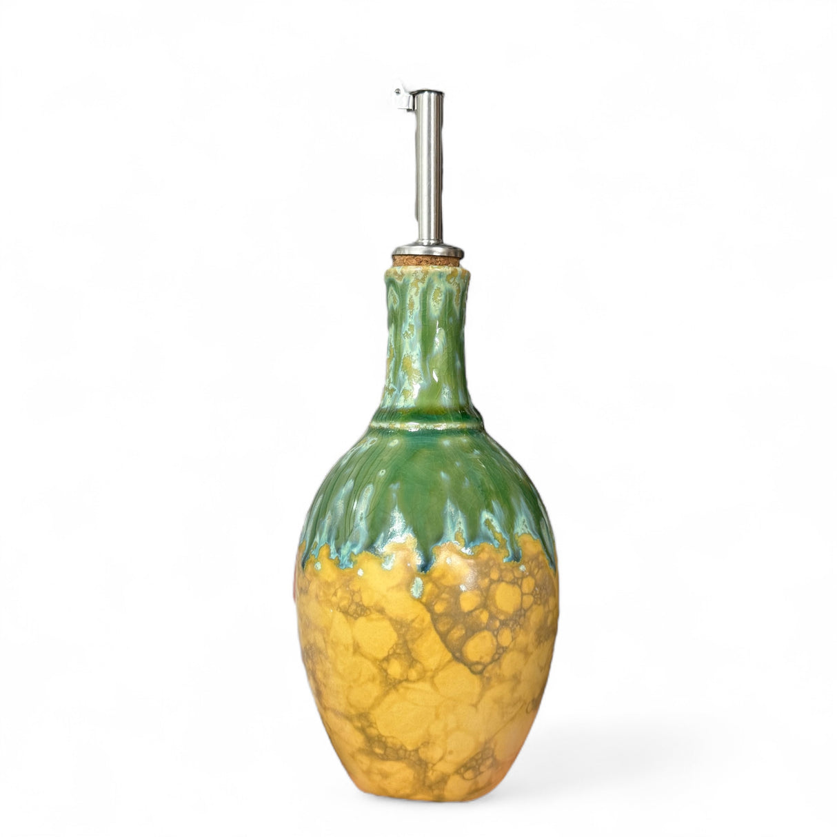 Reactive Glaze Stoneware Oil Cruet | 3 Styles