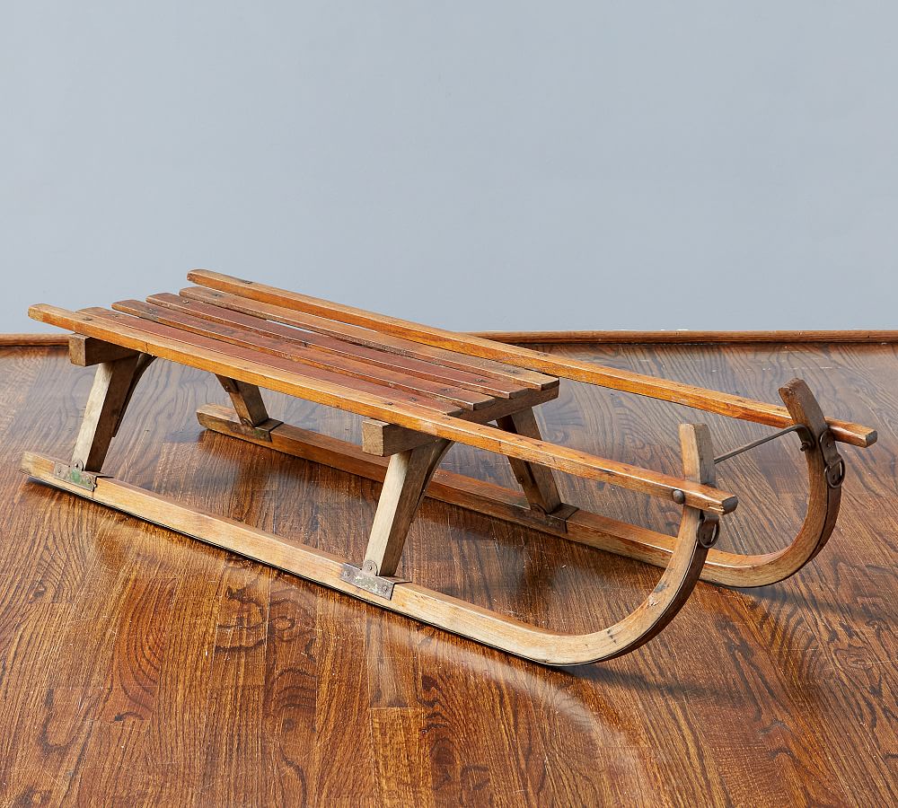 Vintage German Wooden Sled