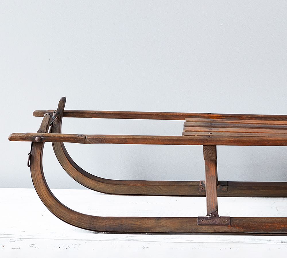 Vintage German Wooden Sled
