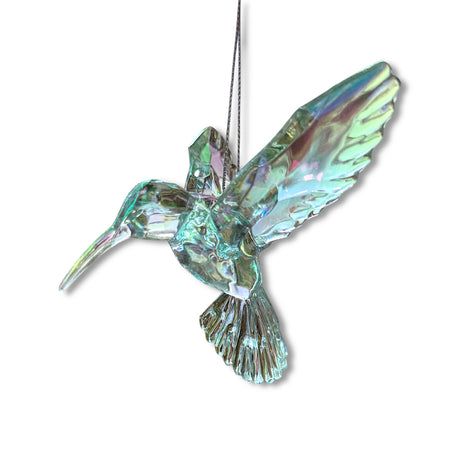 Acrylic Iridescent Hummingbird Ornament