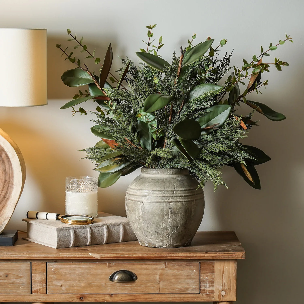 Beige Linen Hideaway Storage Book Box