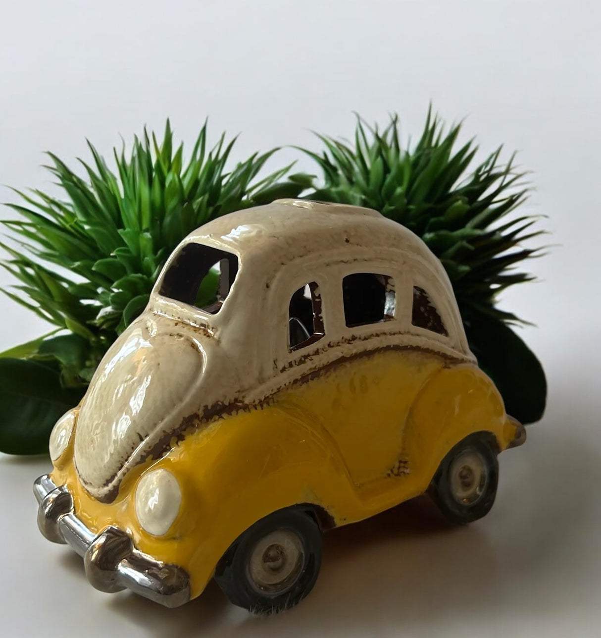 Ceramic Yellow VW Bug Night Light