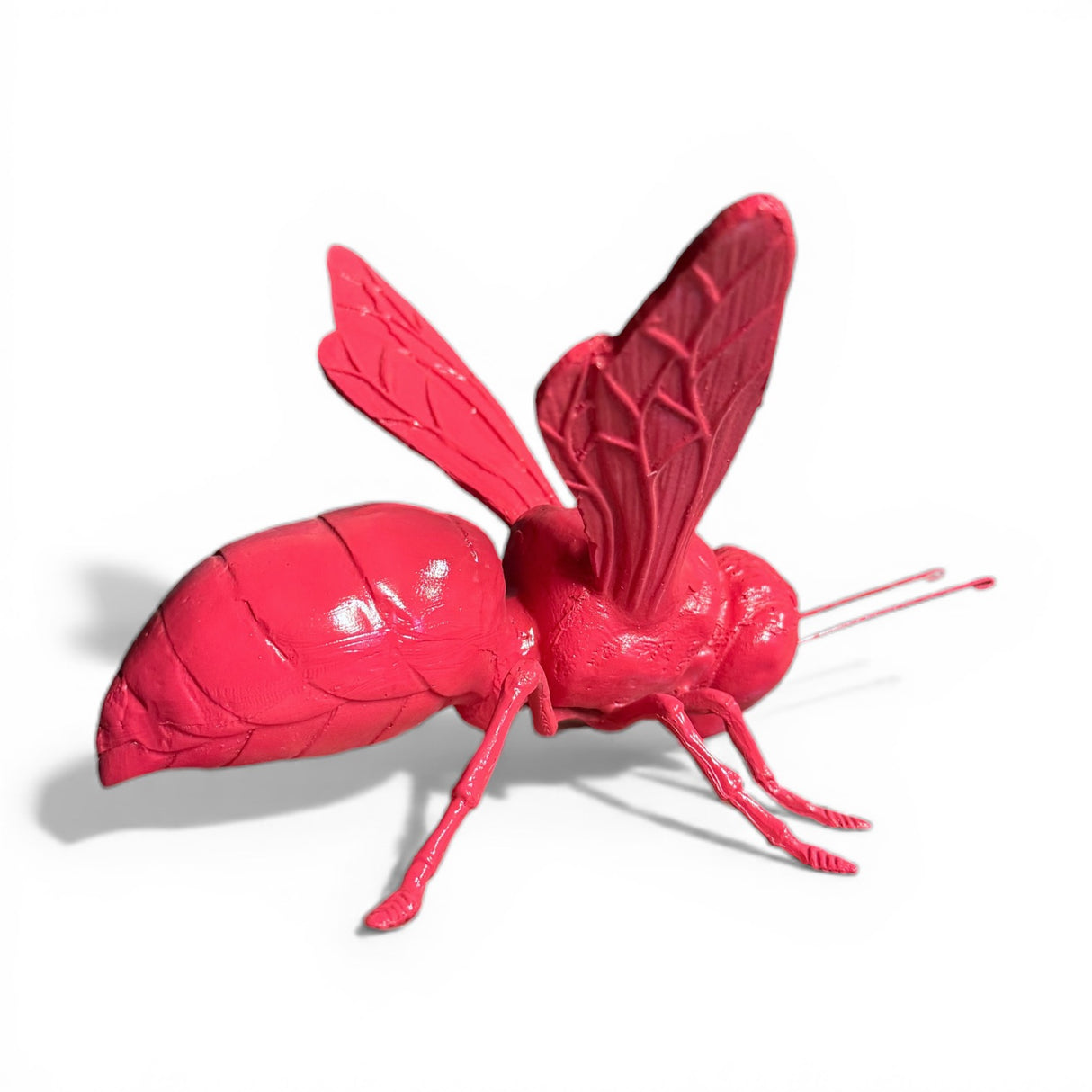 Pink Resin Bee Figurine