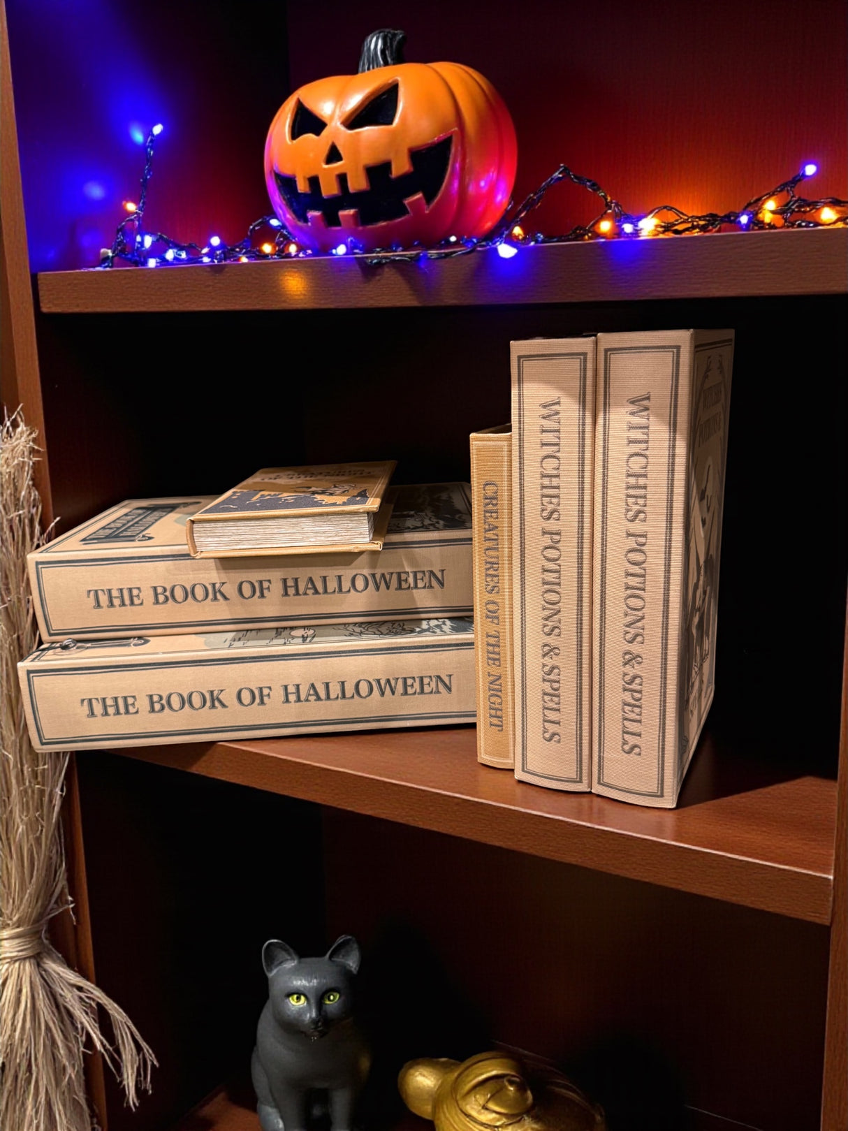 Halloween Linen Book Storage Box