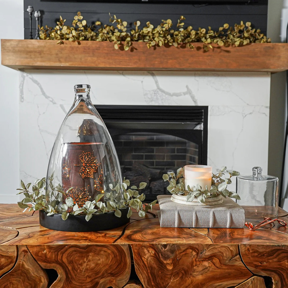 Beige Linen Hideaway Storage Book Box