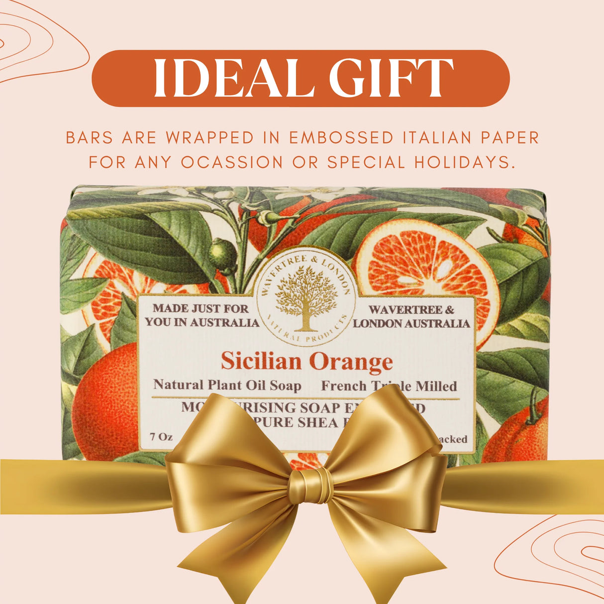 Sicilian Orange Triple-Milled Soap Bar | Wavertree & London