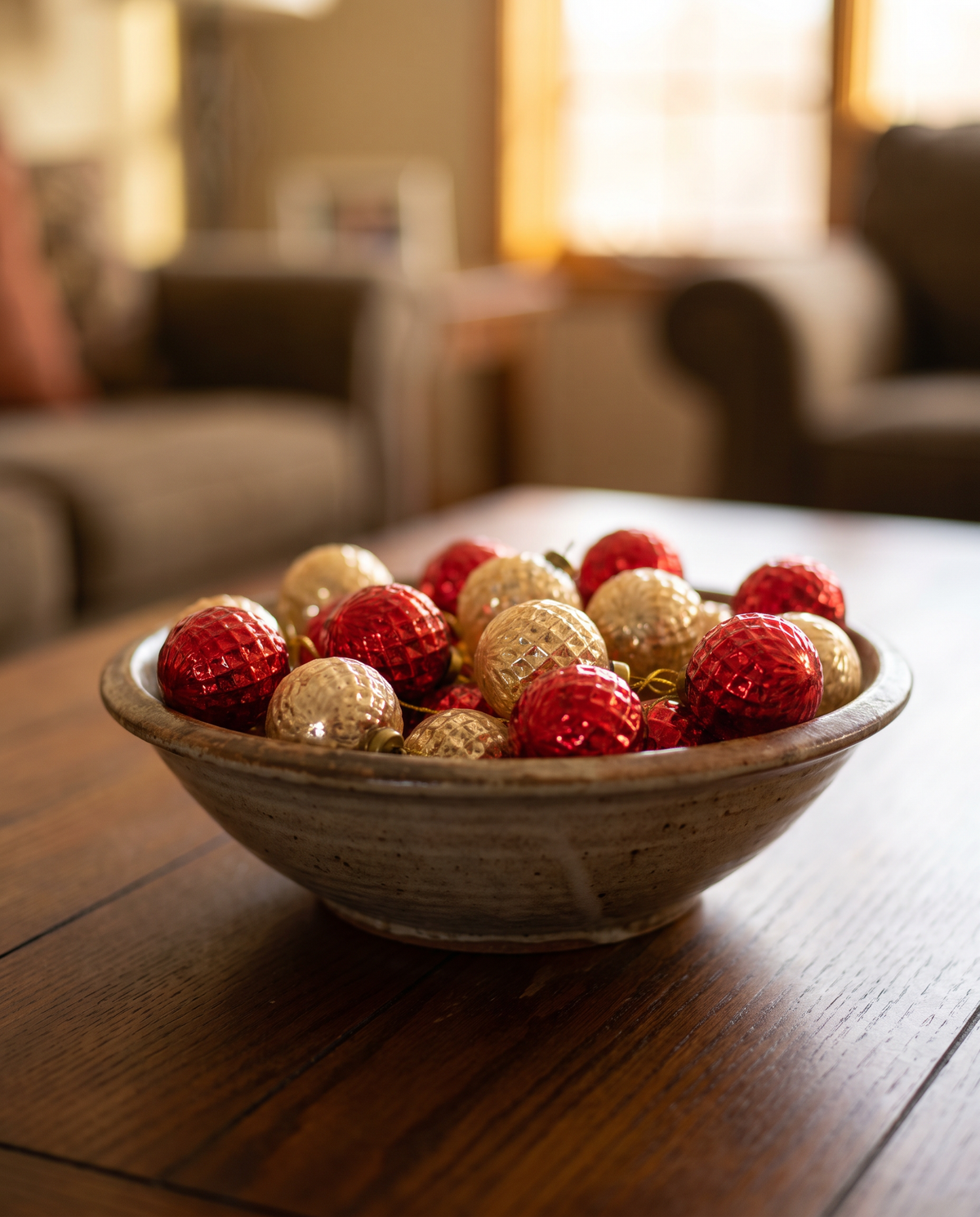 Berry & Blush Mercury Glass Ornament Garland