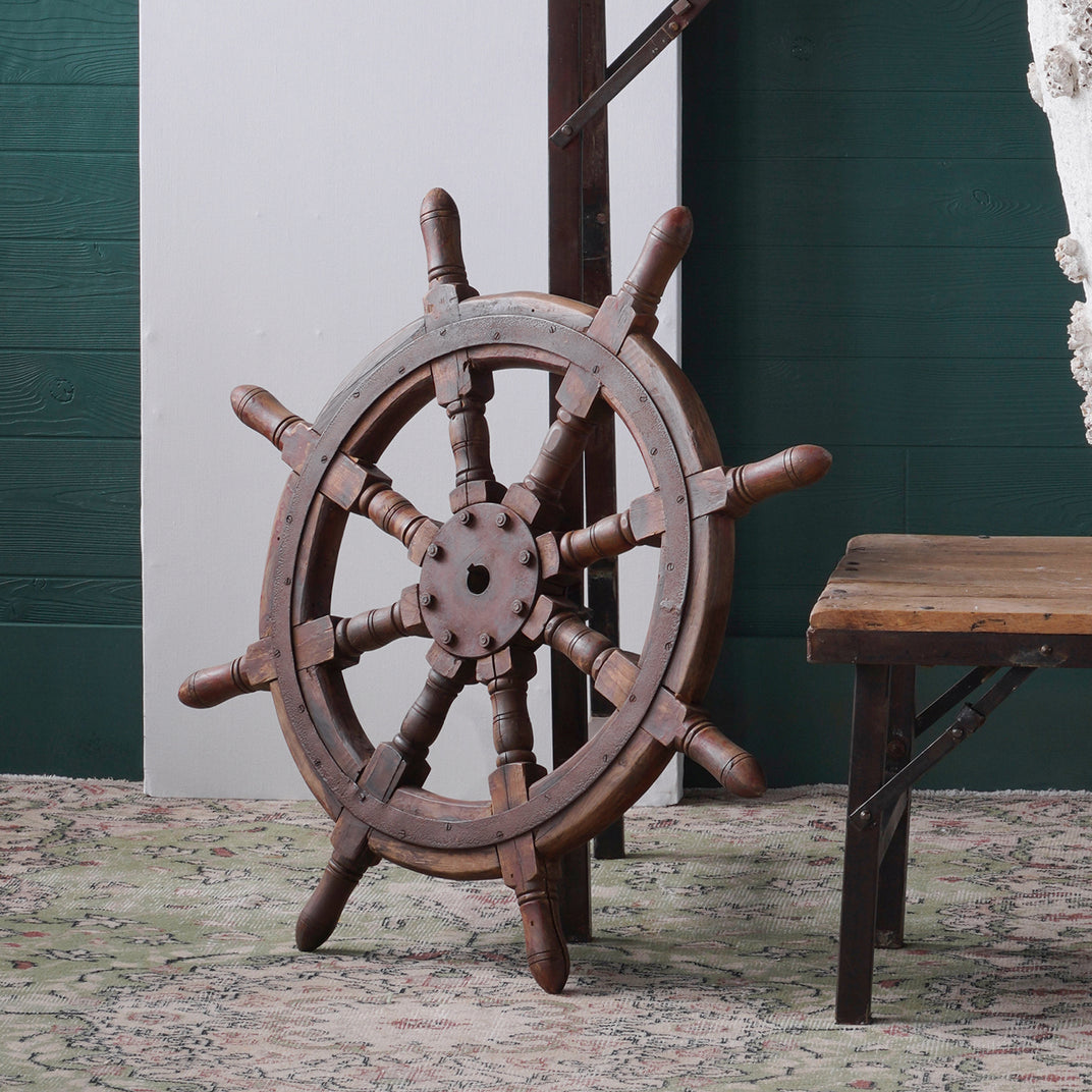 Vintage Nautical Ship's Wheel