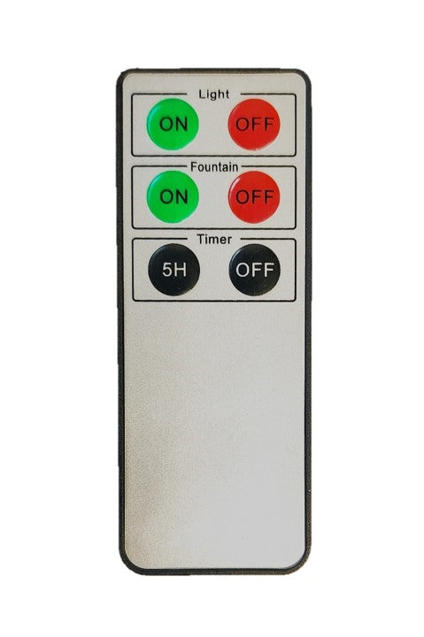 Water Wick LED White Stone Fountain Wax Candle with Remote