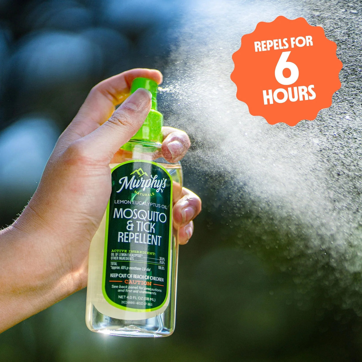 Lemon Eucalyptus Oil Mosquito & Tick Repellent Spray | Murphy's Naturals