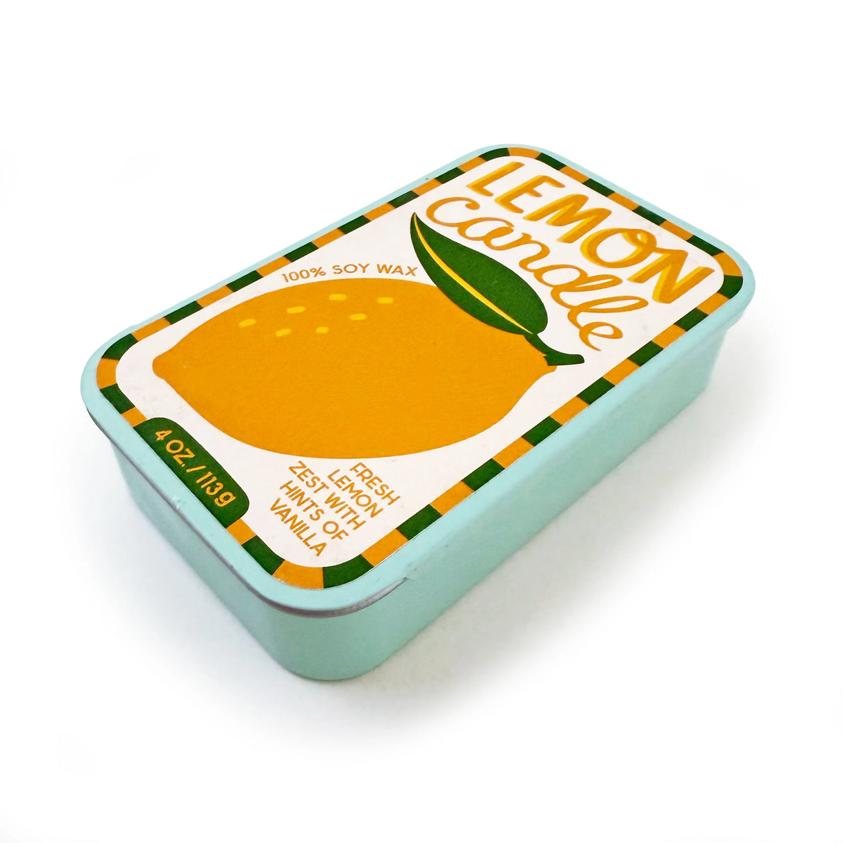 Lemon Zest Sardine Tin Soy Candle