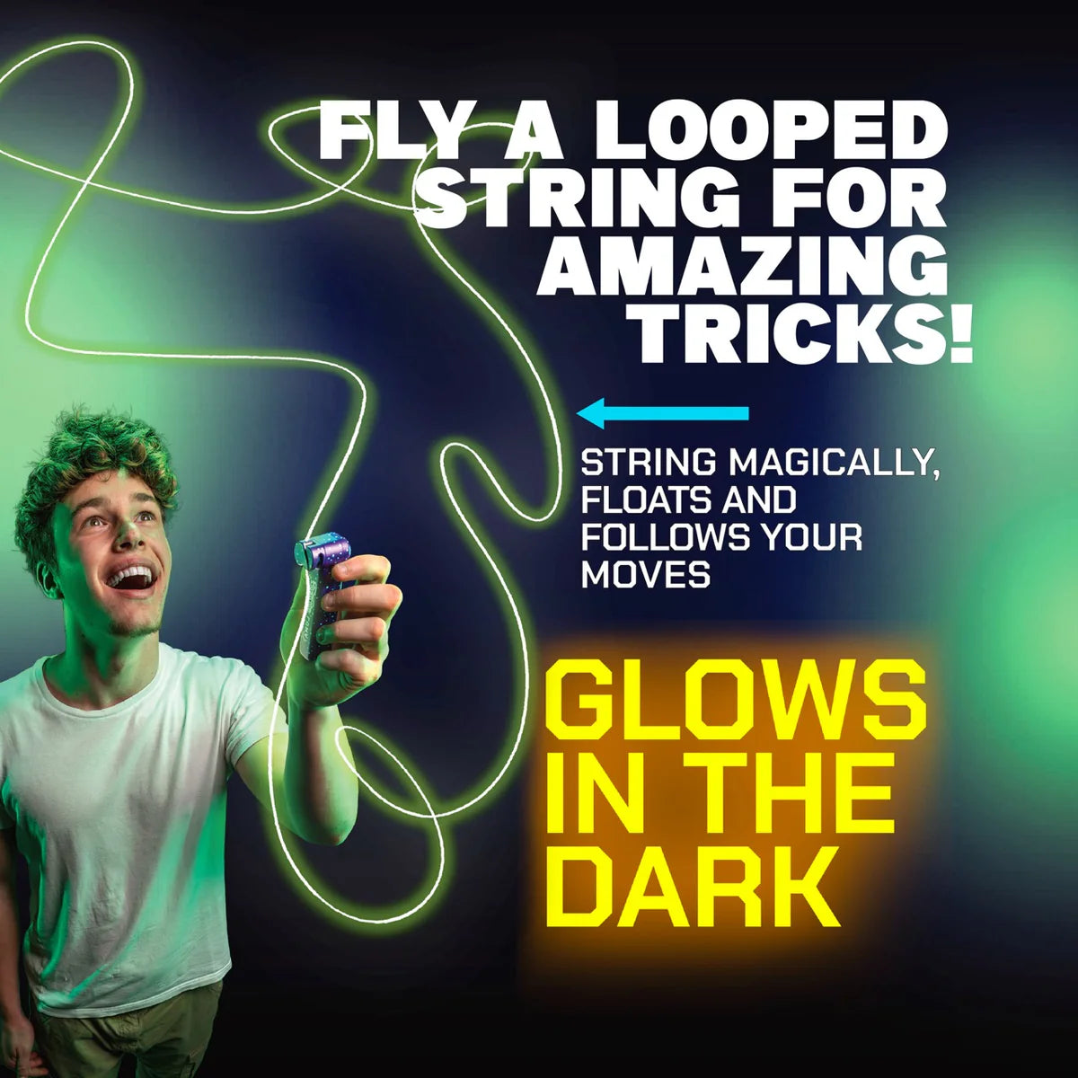 ZipString Luma Glow String Toy