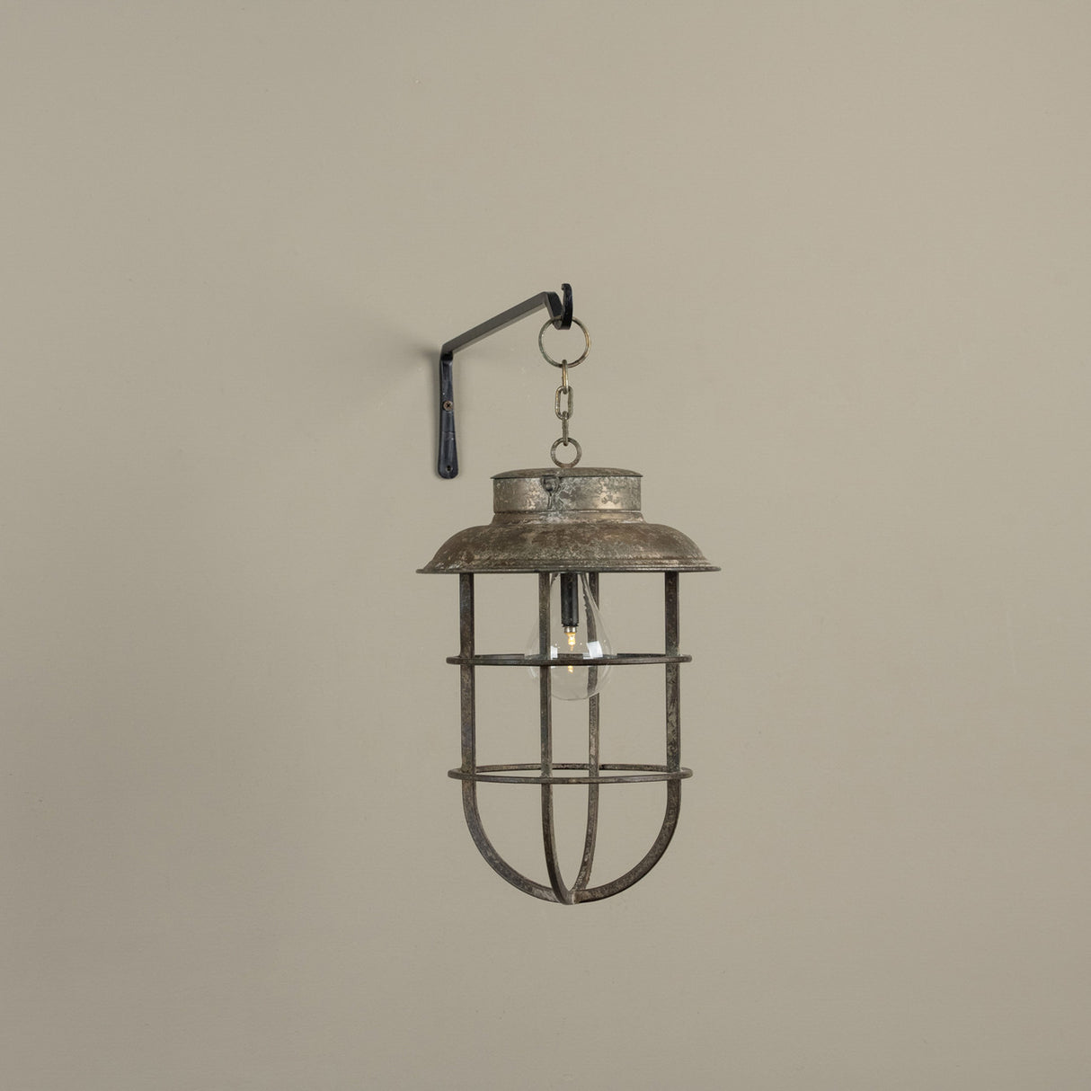 Aged Bronze Hanging Decorative Lantern