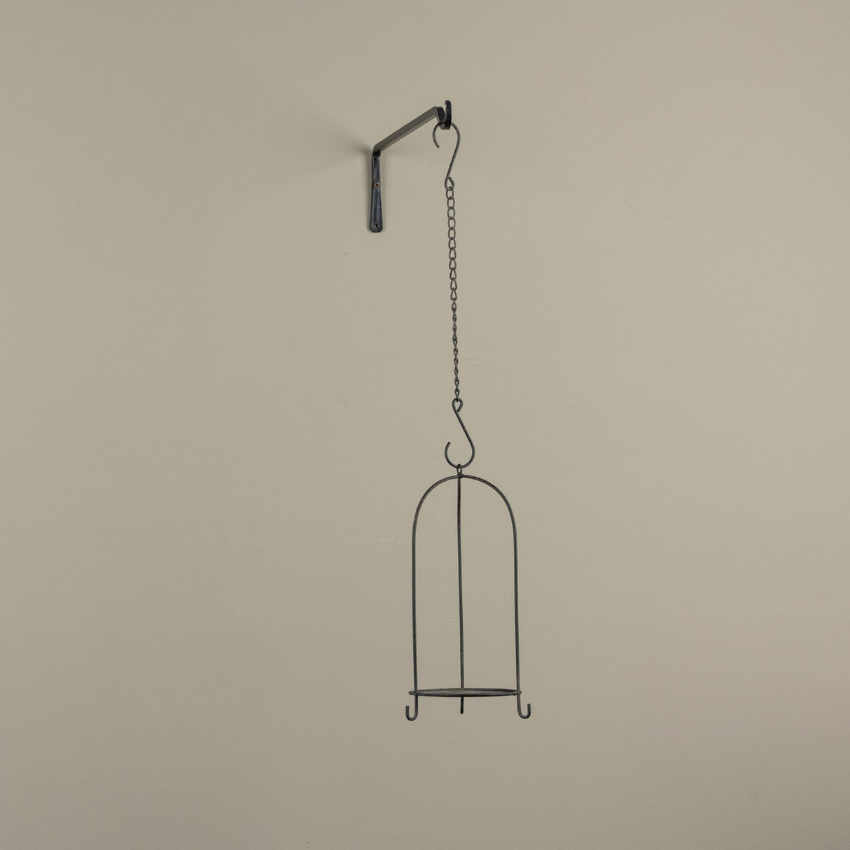 Metal Hanging Candle Lantern with Hook