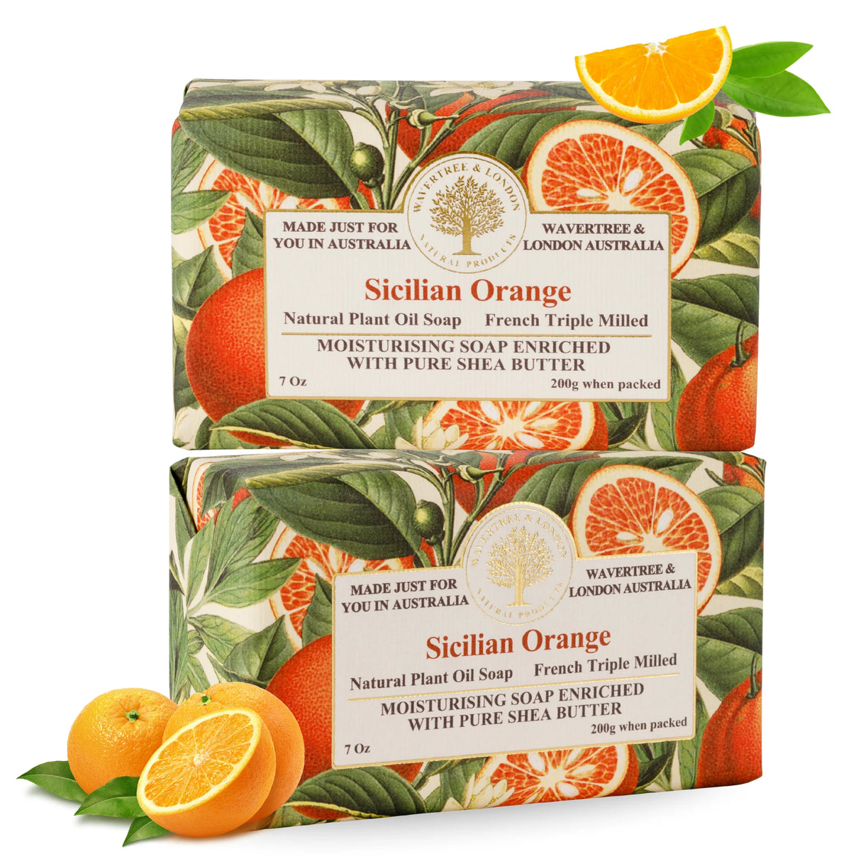 Sicilian Orange Triple-Milled Soap Bar | Wavertree & London