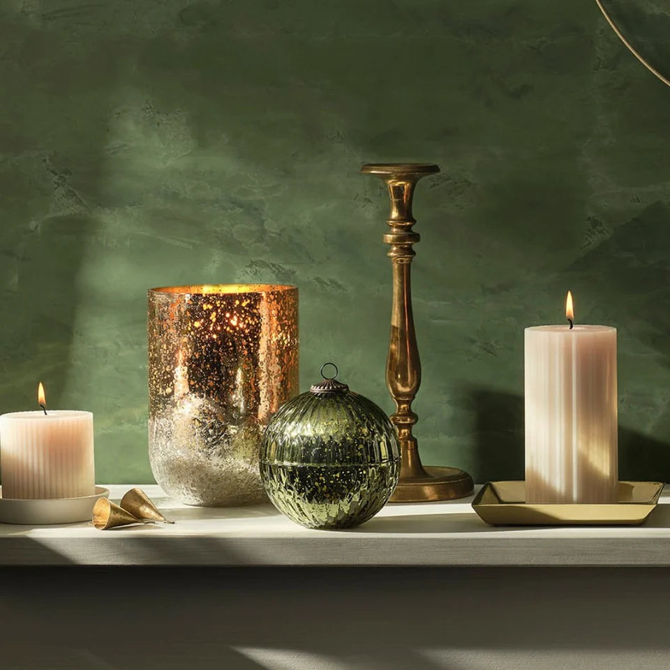 Balsam & Cedar Green Mercury Ornament Candle