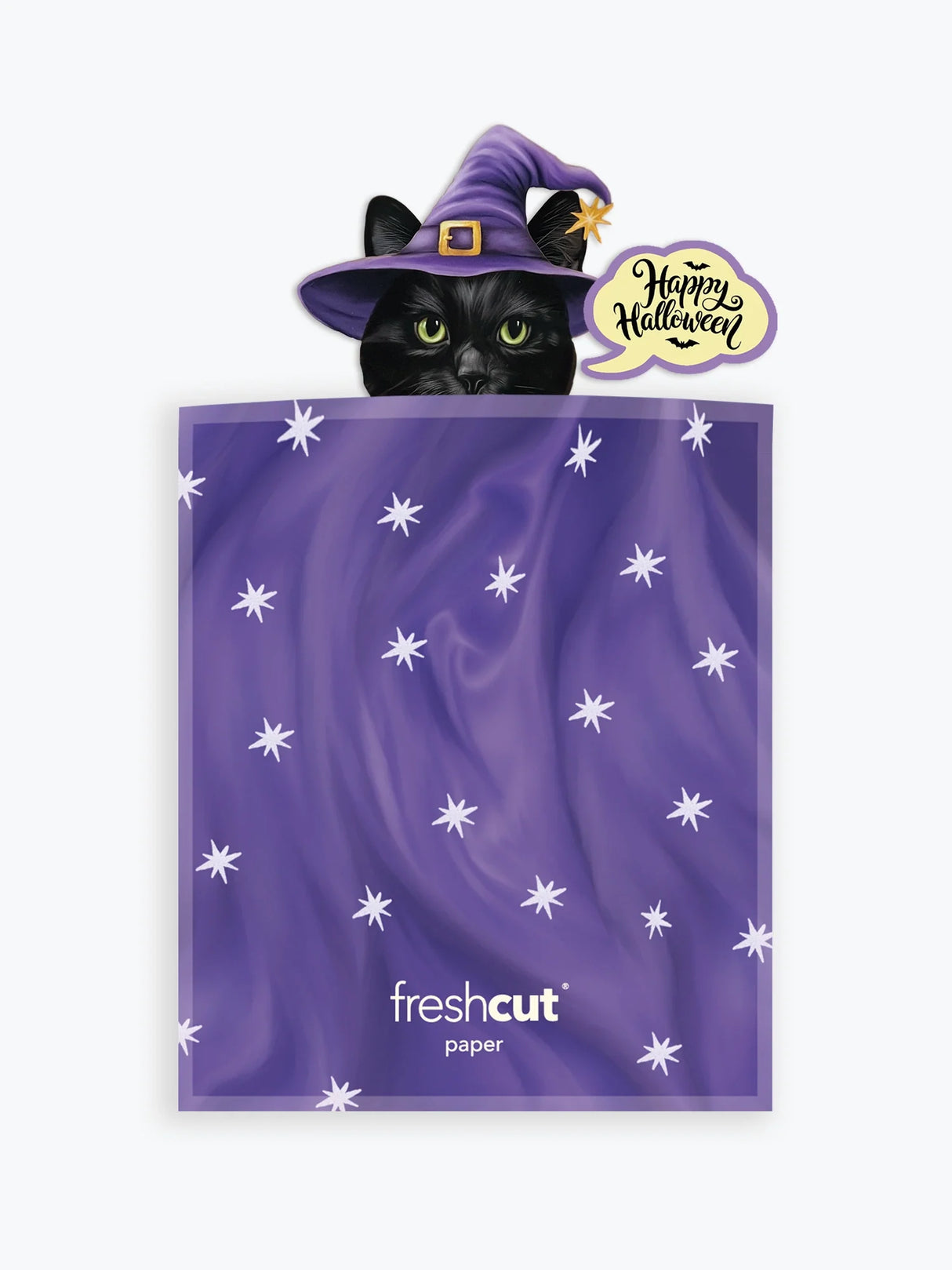 Mini Halloween Cat Pop-Up Card | FreshCut Paper