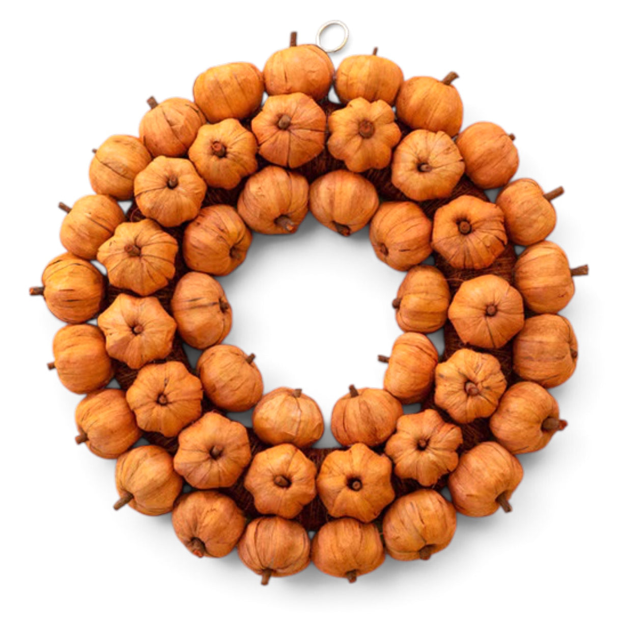 Faux Pumpkin Wreath