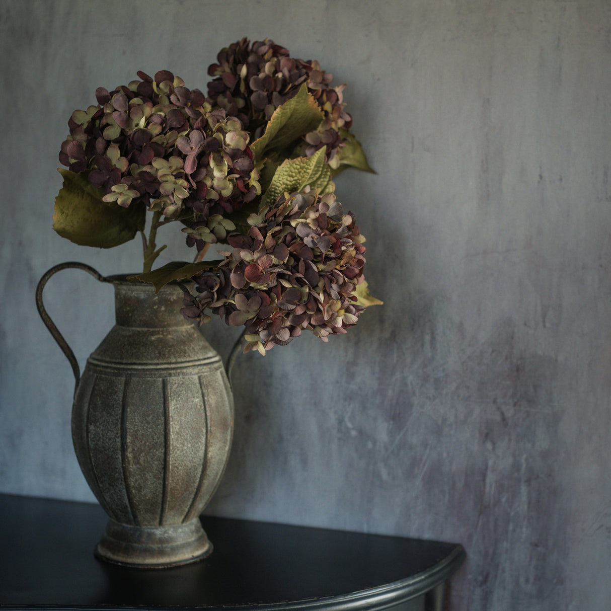 Beige & Purple Hydrangea Spray
