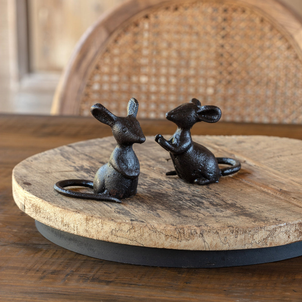 Cast Iron Field Mouse Figurine