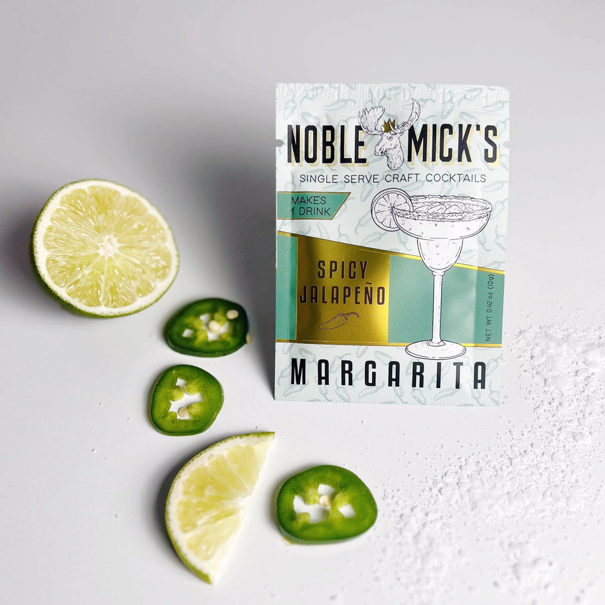 Spicy Jalapeńo Margarita Single-Serve Craft Cocktail Mix | Noble Mick's