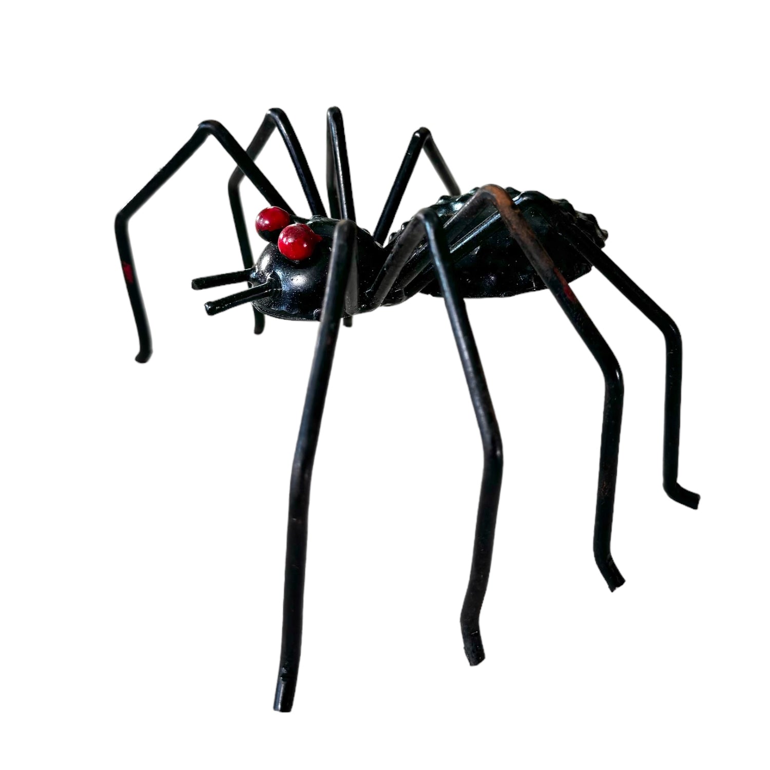 Recycled Metal Black Spiders