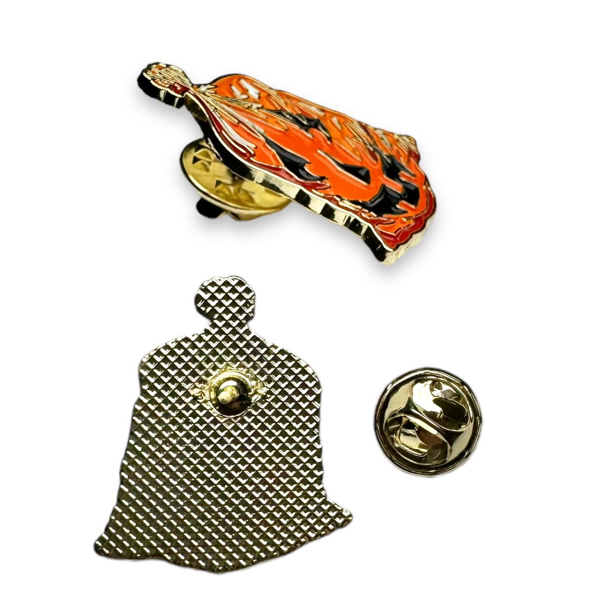 Pumpkin Jack O'Lantern Leaf Bag Enamel Pin