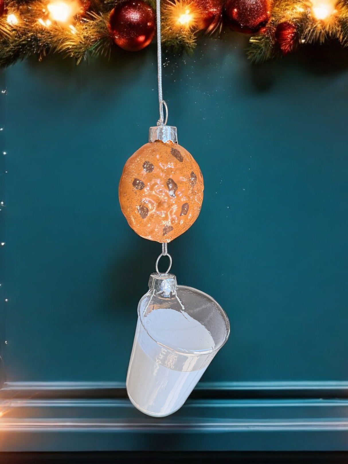 Milk & Cookie Christmas Ornament