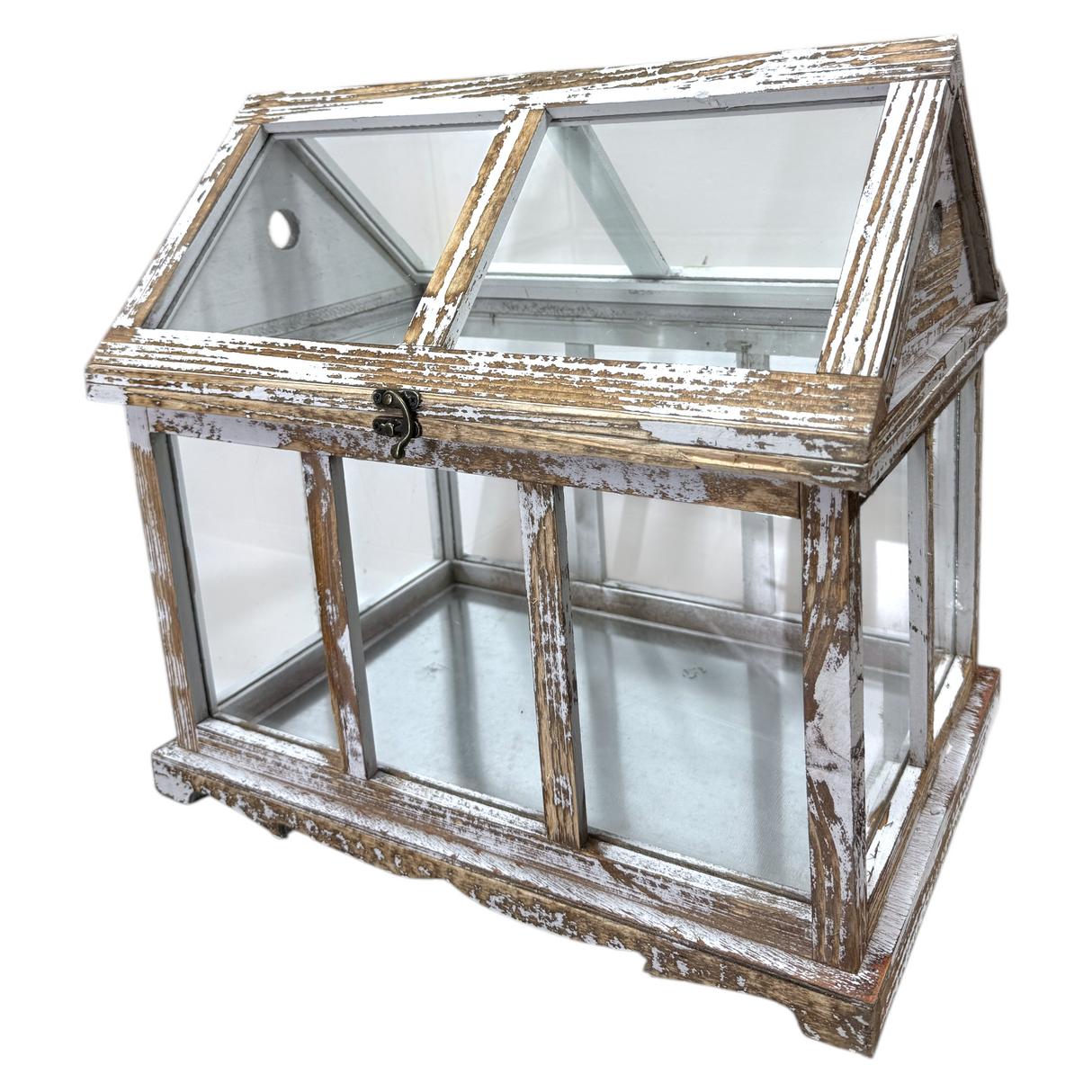 Wood & Glass Decorative Terrarium Greenhouse | 2 Sizes
