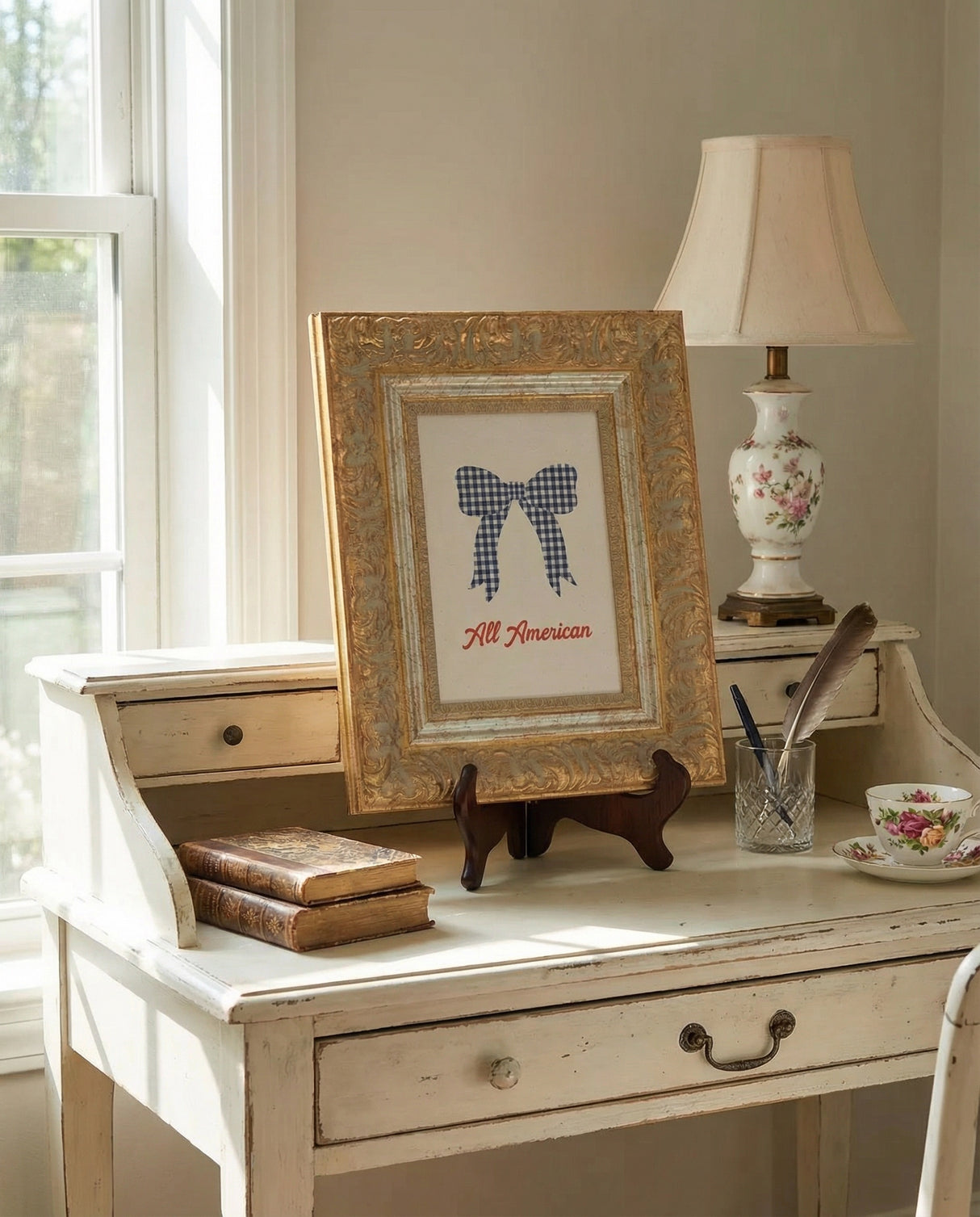 All American Bow Framed Wall Art