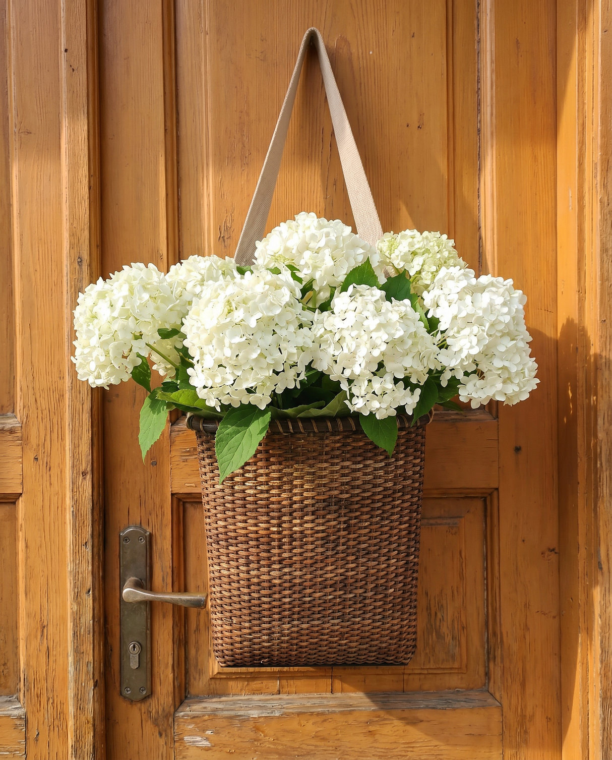 Handwoven Rattan Messenger Wall Basket