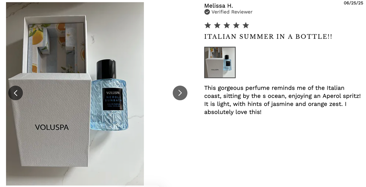 Neroli Sunbath Eau de Parfum | Voluspa