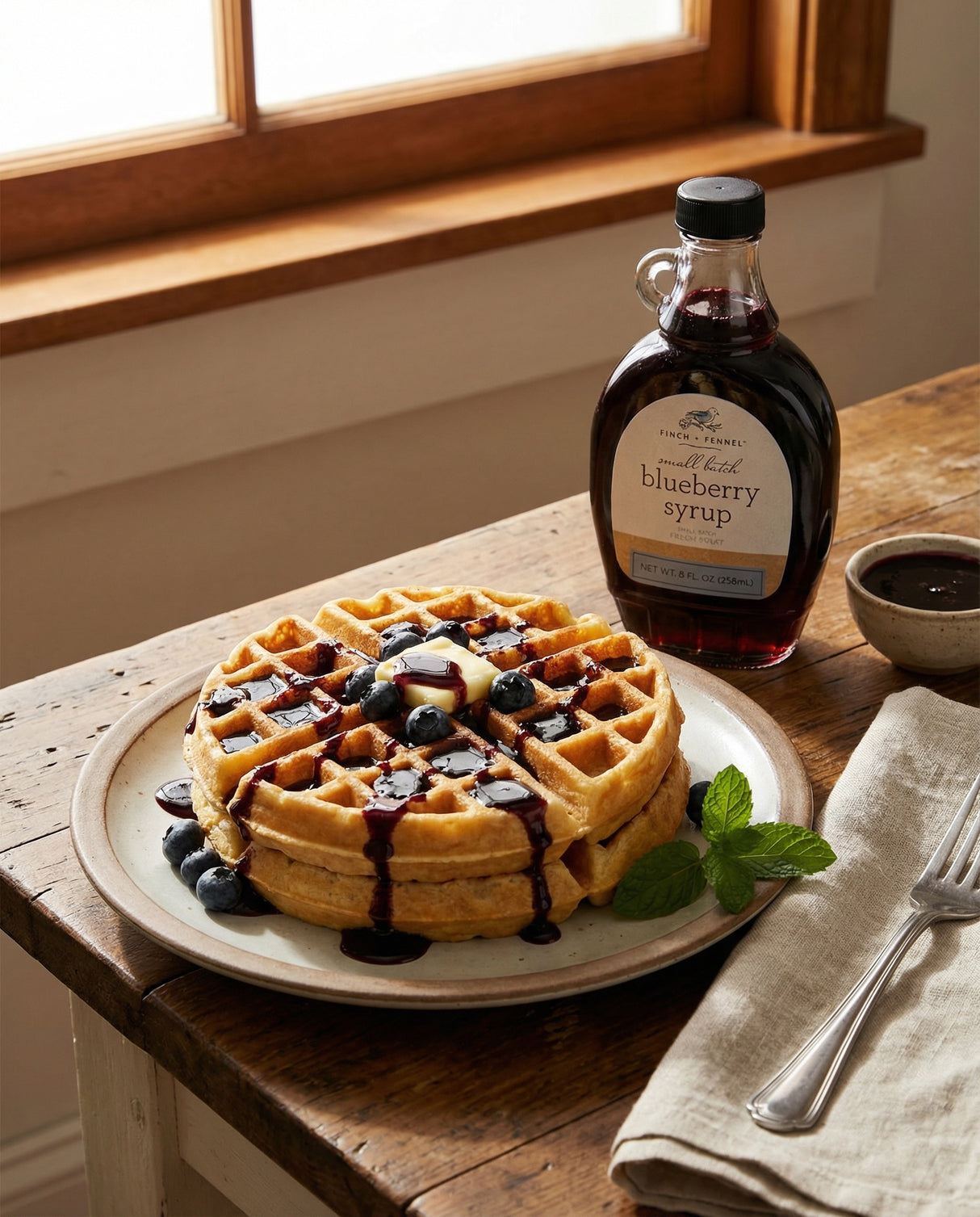 Small Batch Blueberry Syrup | Finch + Fennel