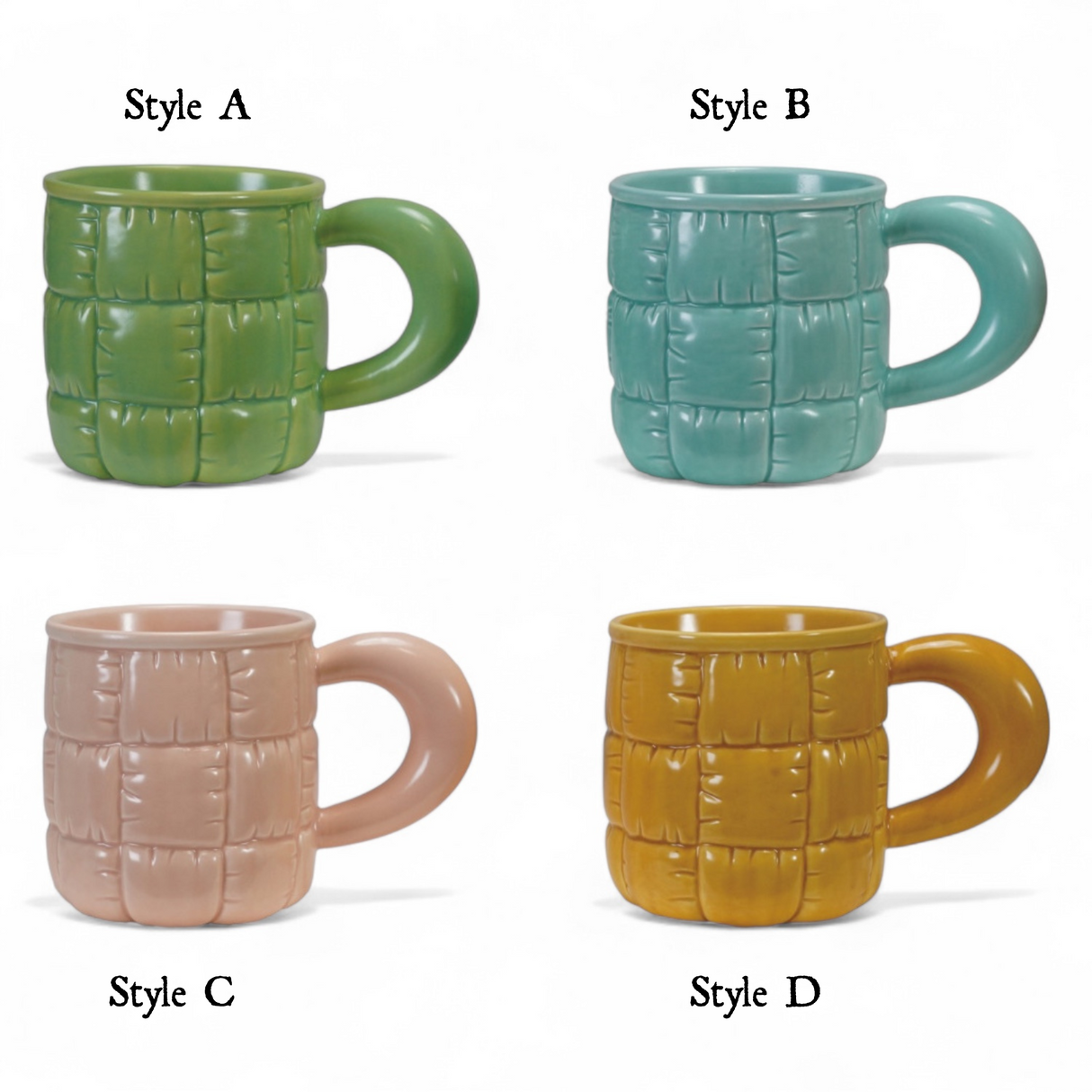 Quilted Puffer Jacket Ceramic Mug | 4 Colors