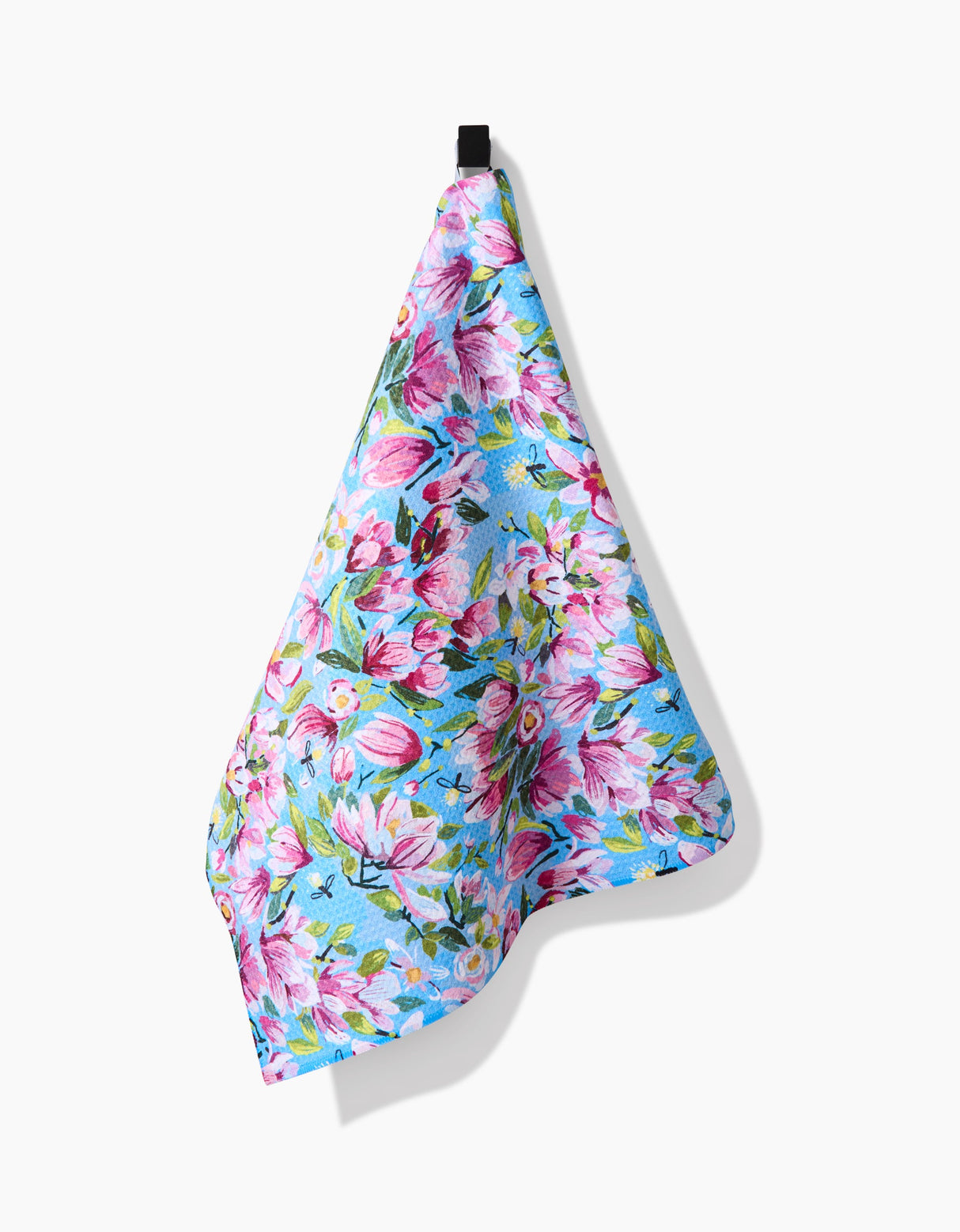 Magnolia Floral Geometry Tea Towel