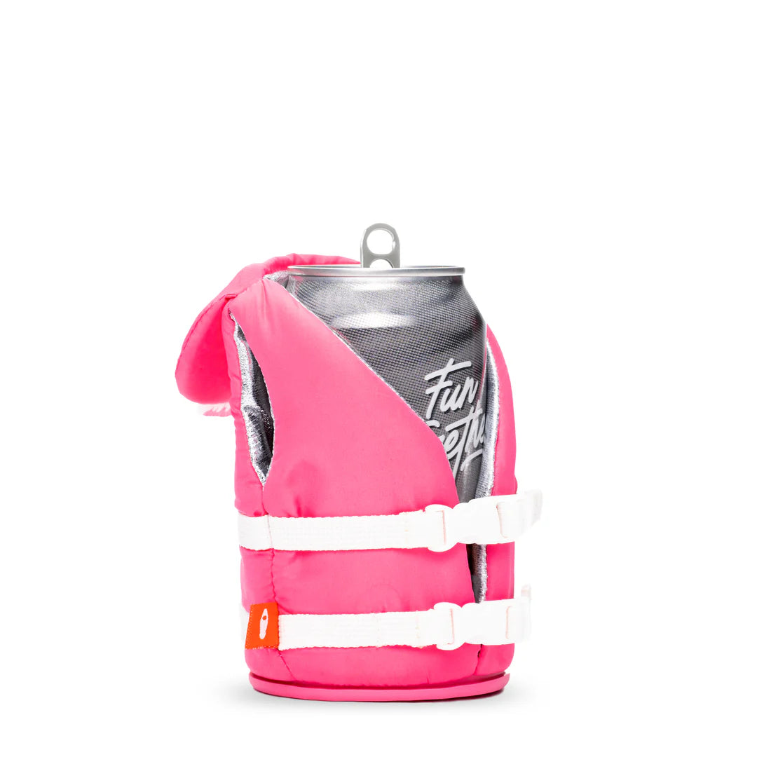 The Buoy Party Pink Insulated Can Cooler | Puffin Drinkwear