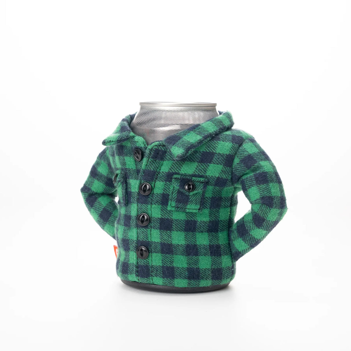 The Feller Plaid Insulated Can Cooler | Puffin Drinkwear