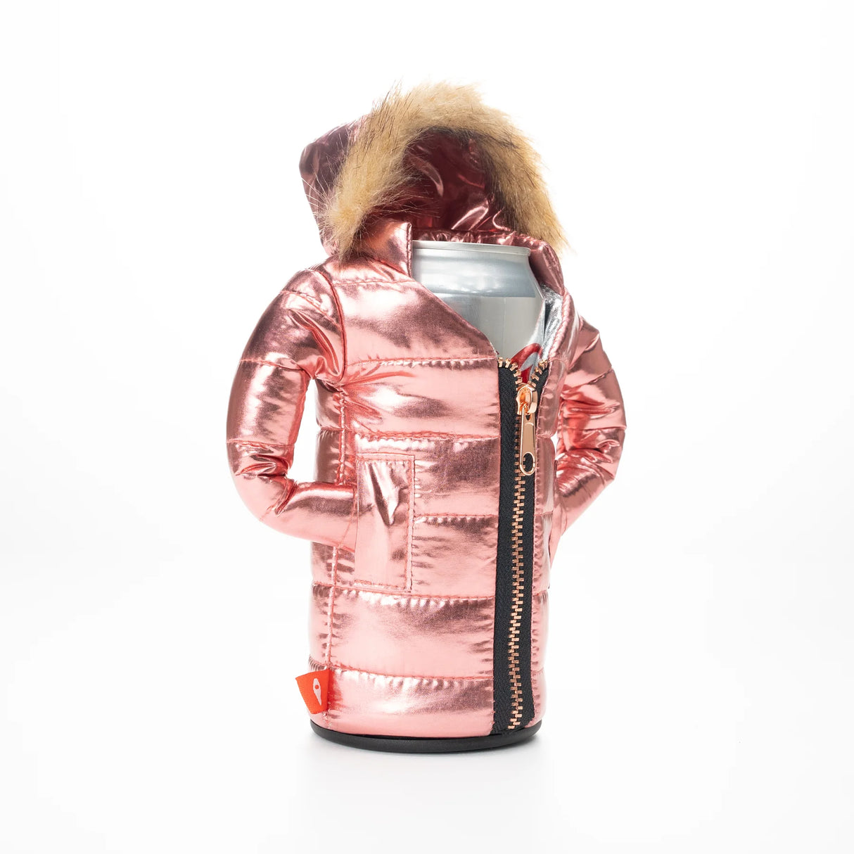 The Pahka Rose Gold Insulated Can Cooler | Puffin Drinkwear
