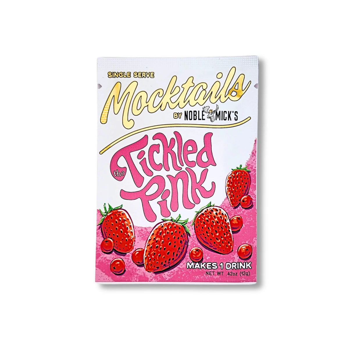 Tickled Pink Strawberry Single-Serve Craft Mocktail Mix | Noble Mick's