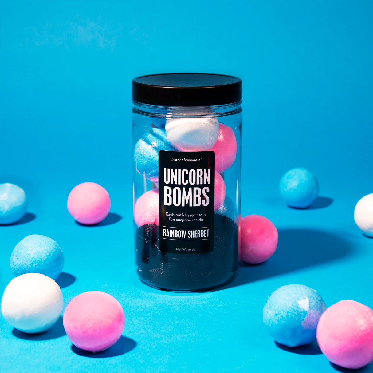 Unicorn Bombs Rainbow Sherbet Bath Bomb Jar | Da Bomb