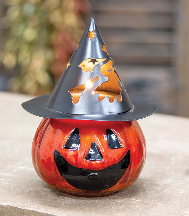 Jack-O-Lantern Pumpkin Pie Candle