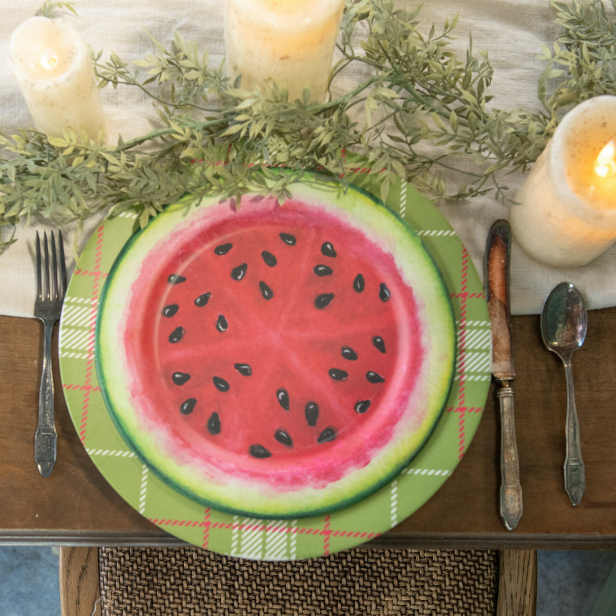 Watermelon Melamine Plate